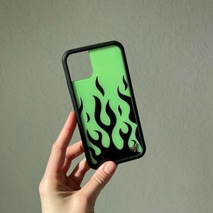 Neon Flames iPhone 11 Case